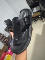 New Premium Leather  Sandal 160 Black. - Image 4